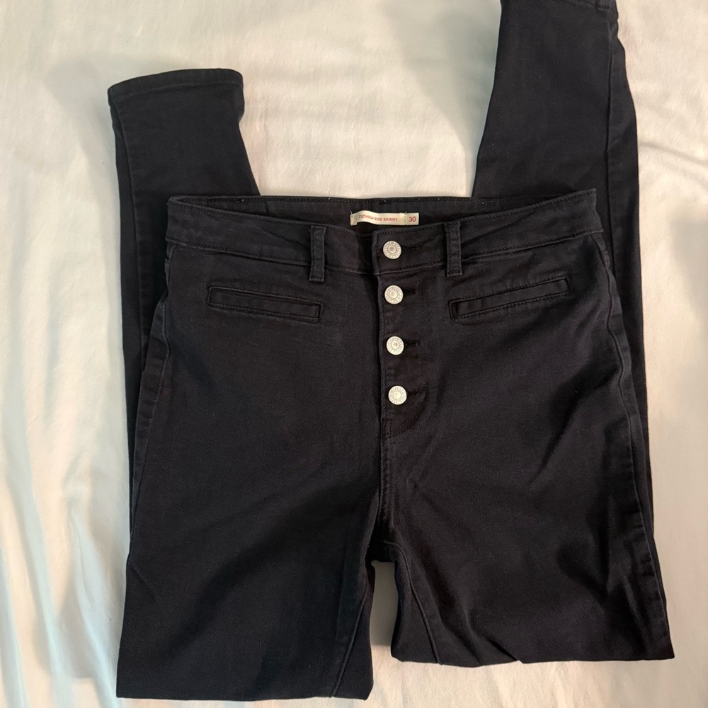 Levi's Women's High Rise Black Jeans